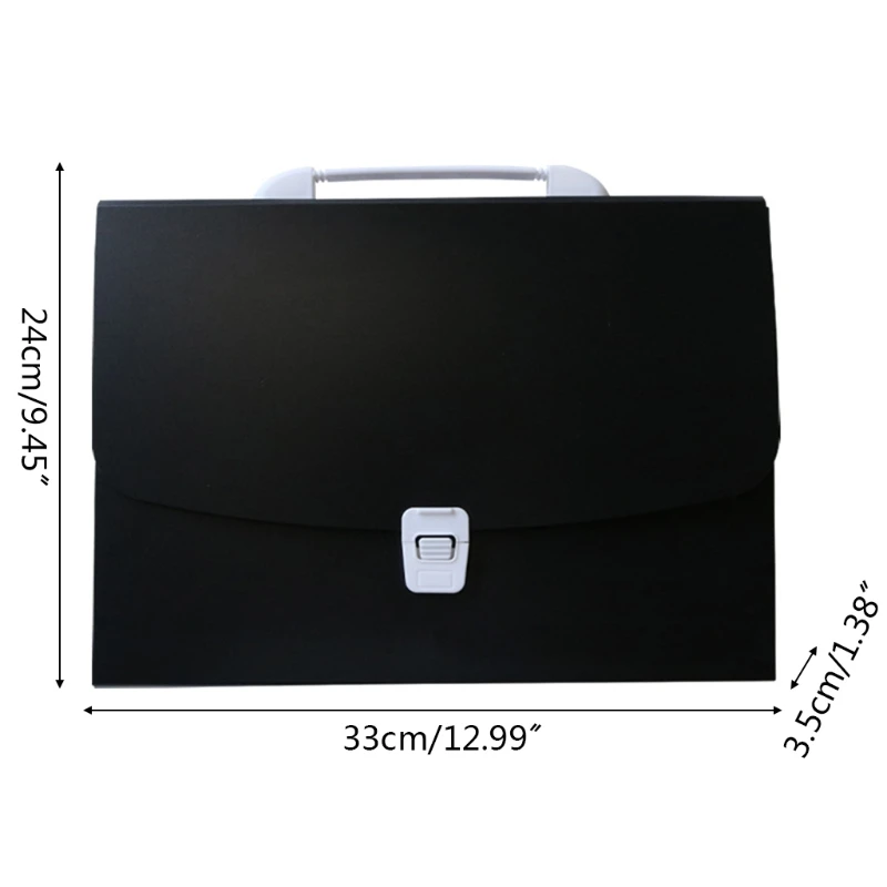 Handheld Document Files Folder Bag 7 Pockets Expandable School Test Papers Folder Multiple Colors with Sticky Index Tabs