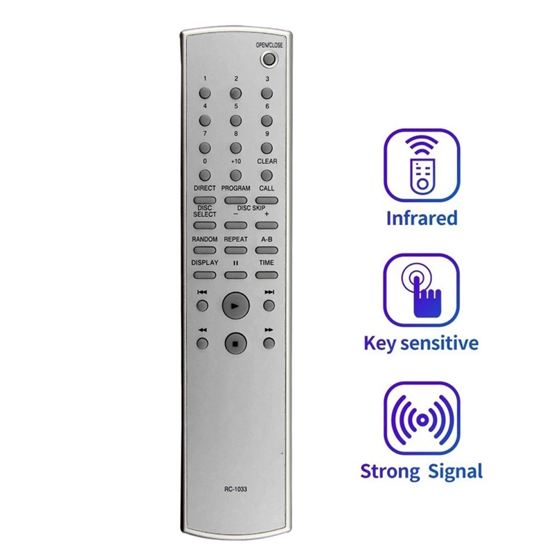 Replace RC-1033 Remote Control for AV Receiver Power Amplifier Controller-DT30