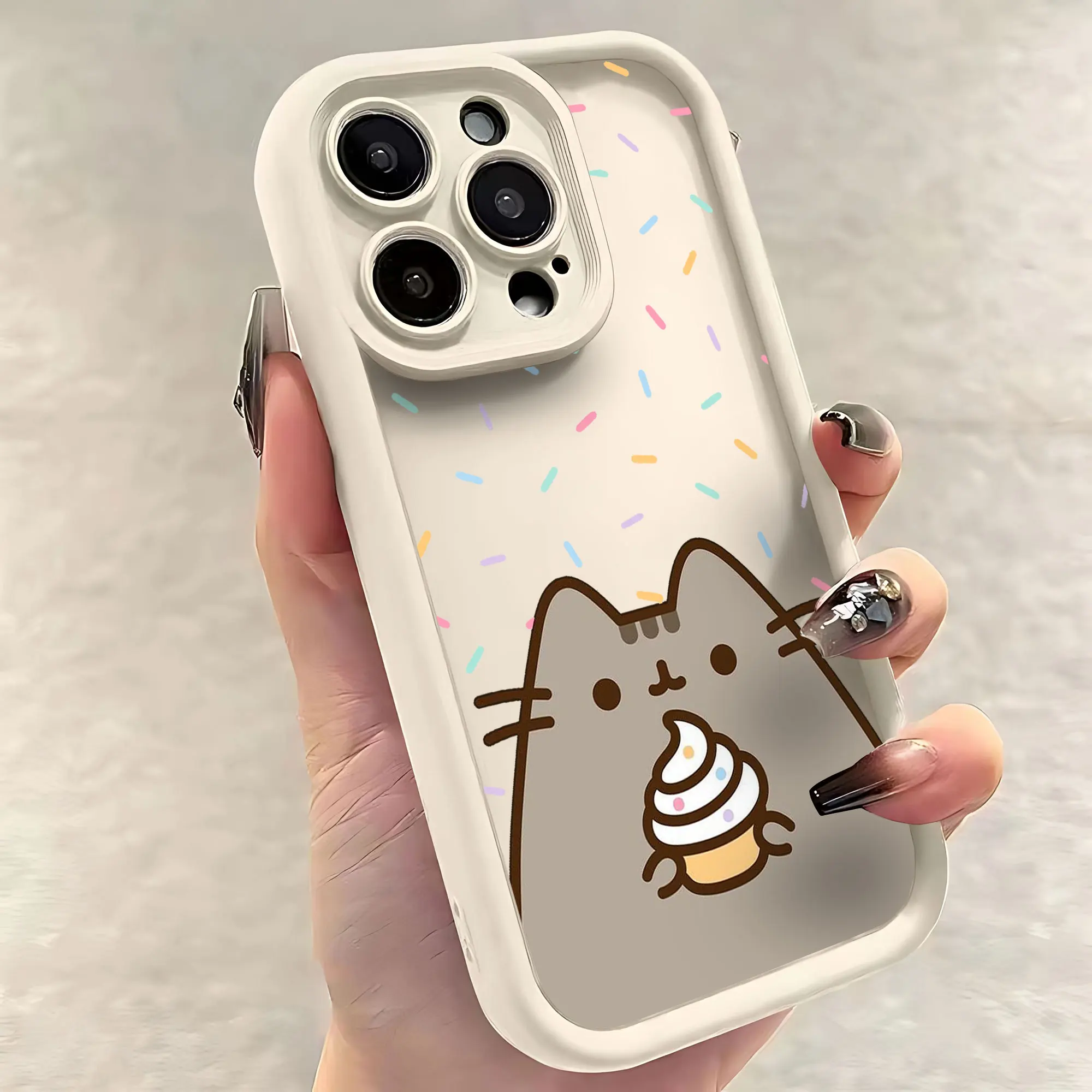 P-Pusheens cat Phone Case for OPPO Realme 12 8 8i 7i 11 C11 C12 C15 C20 C21Y C31 C33 C35 C53 C55 4G 5G Cover