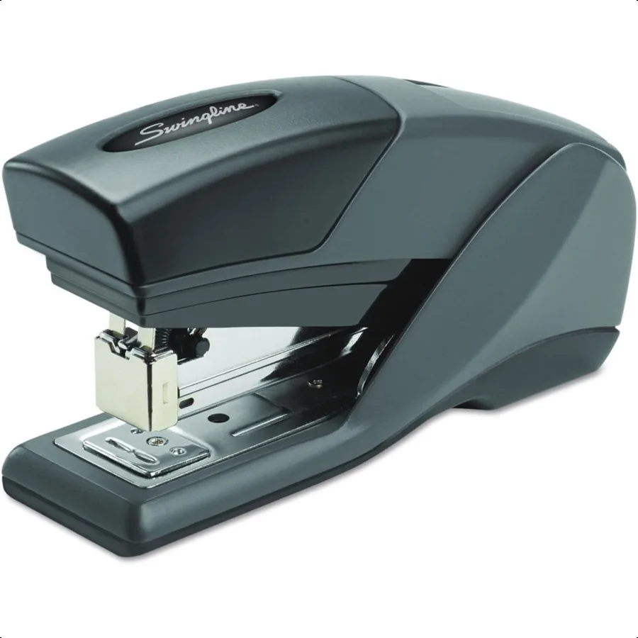 Nietmachine Desktopnietmachine Compact formaat 25 vel Capaciteit Optima 25 Verminderde inspanning Oranje Grijs 66412