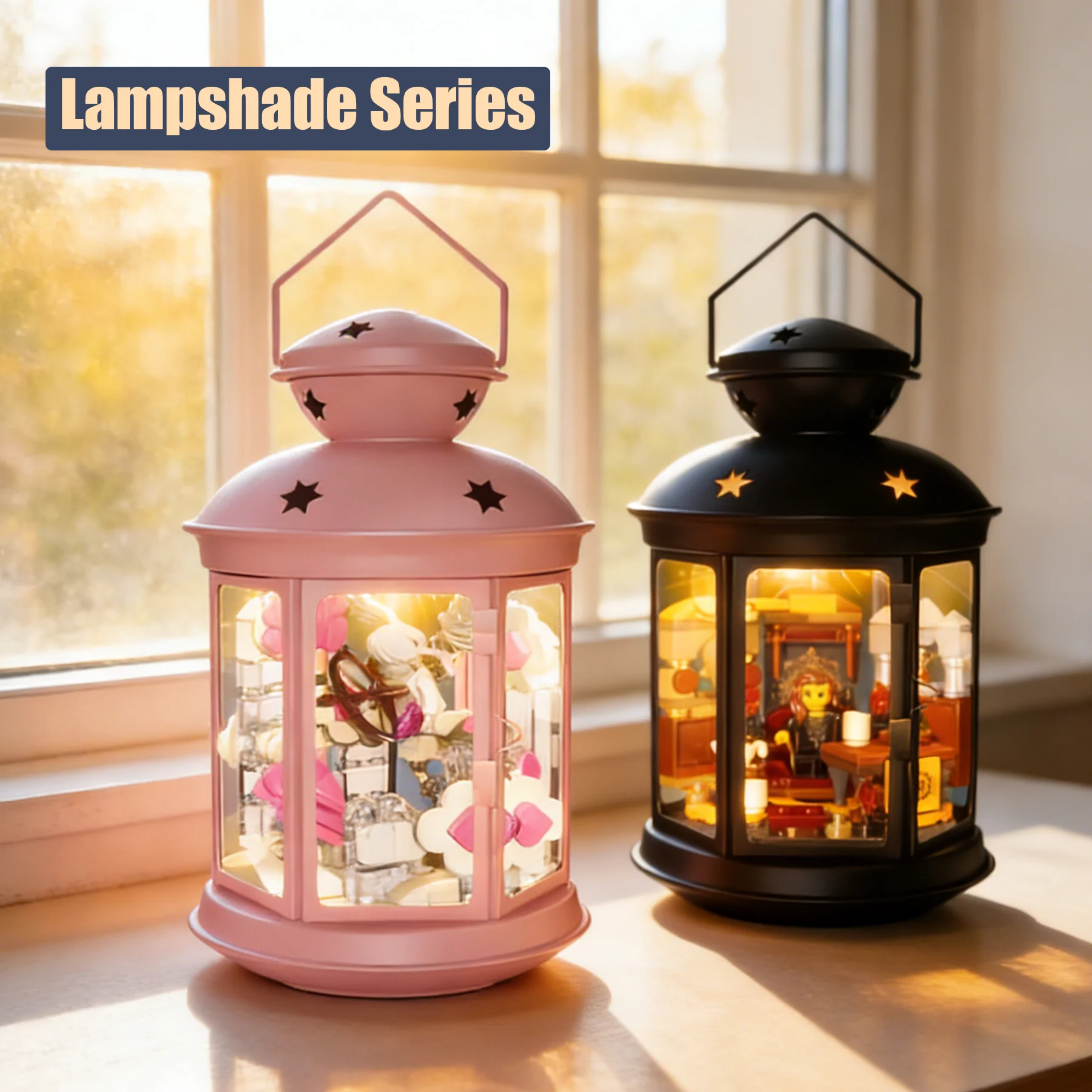 Cupid Angel Figure Building Blocks Assembly Model Lamp Shade Style Small Bricks Creative Puzzle Toy Desktop Display Decor Gift