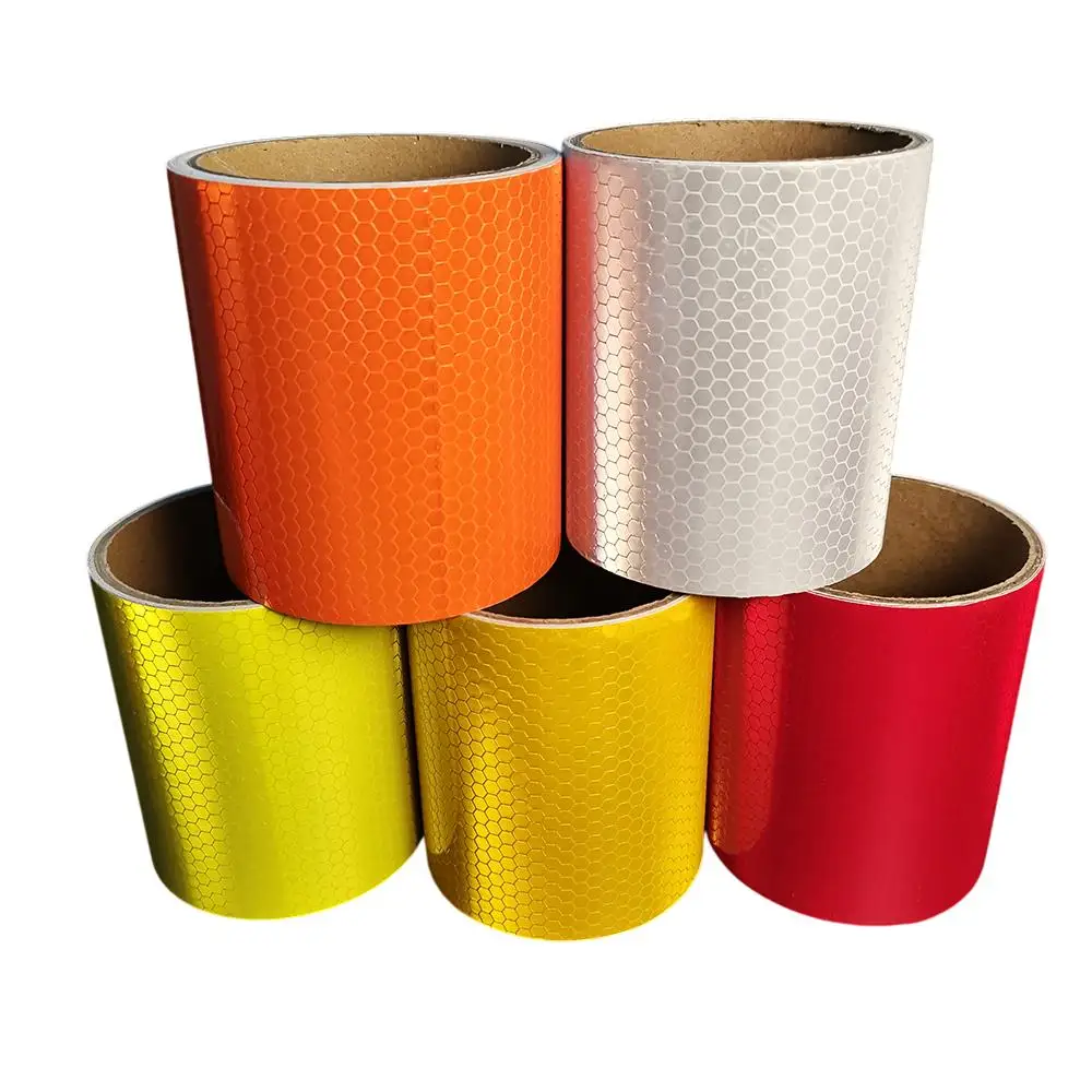 10cm*100cm DIY Waterproof Reflective Tapes High Visibility Adhesive Warning Safety Strips Reflectors Stickers For Motorcycle Car