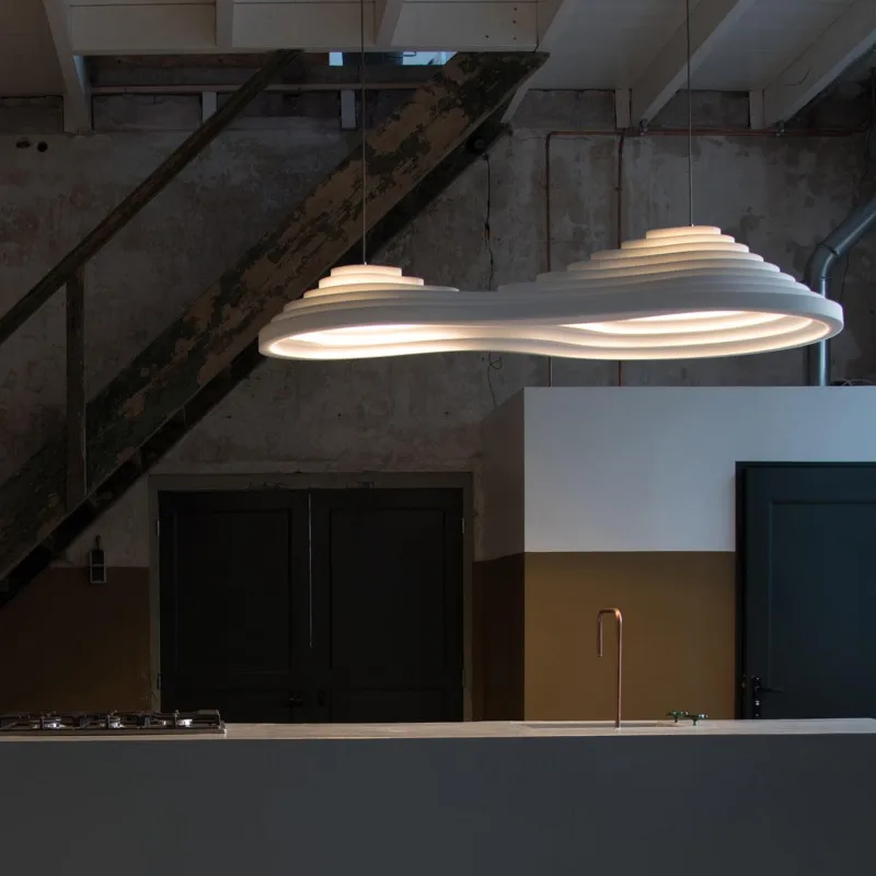 حقل الأرز الصوتية قلادة مصباح مطعم وابي سابي ضوء الفن مقهى بار مصمم امب دراسة غرفة نوم غرفة الطعام الإضاءة