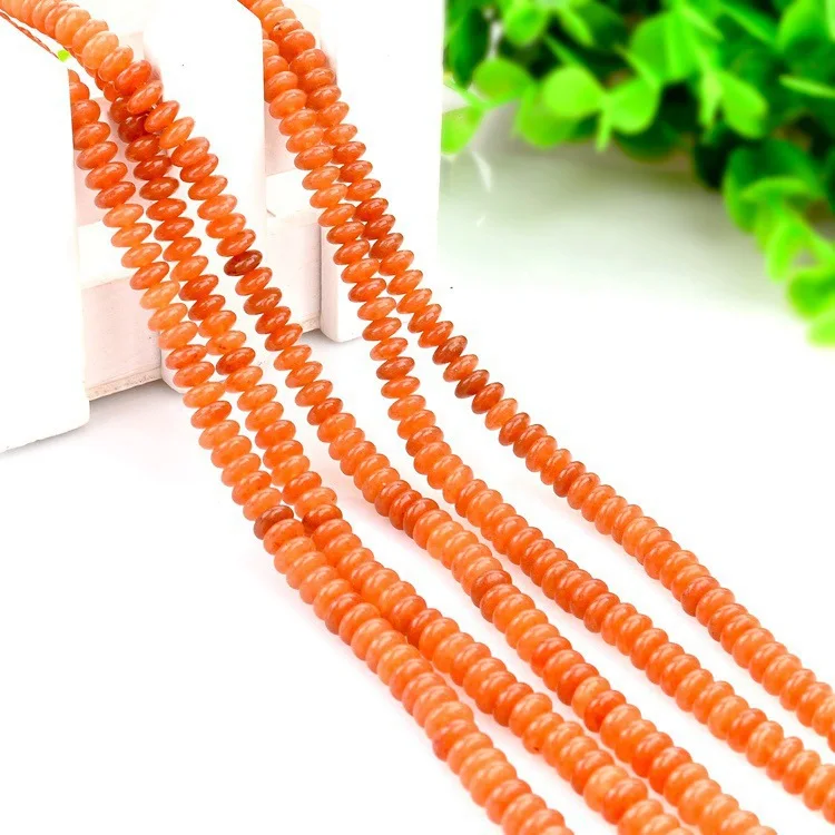 

3x6mm Red Aventurine Loose Beads Small Size Abacus Beads For Jewelry Making DIY Bracelet Necklace 15'' Wholesale