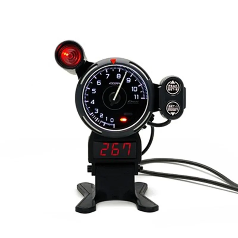 Contagiri Defi RPM per auto puntatore universale rimontato misuratore 12V con luce cambio allarme Defi simulazione speciale gioco di corse Gau