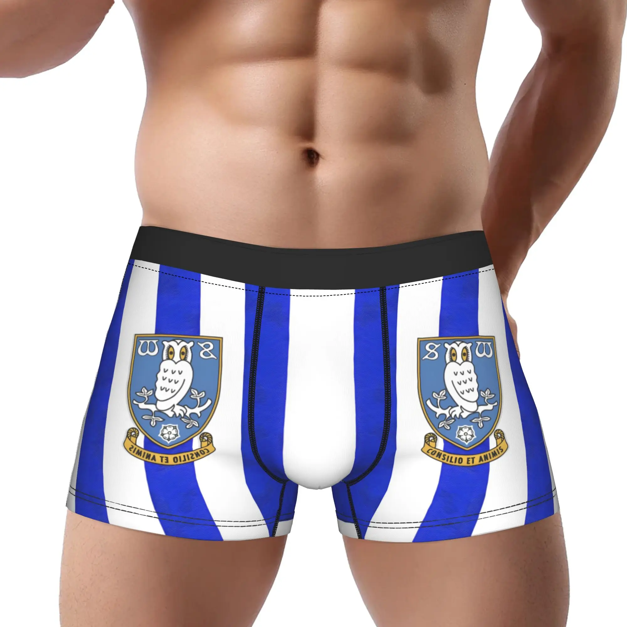 

Боксеры Sheffield Wednesday (11) для взрослых 18+, дышащие трусы, мужское нижнее белье, шорты с принтом, трусы-боксеры