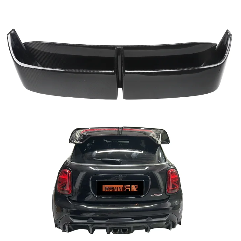 Carbon Fiber Rear Spoiler double-layer tail Wing For BMW MINI JCW F55 F56 Trunk Spoil 2014er rear spoiler