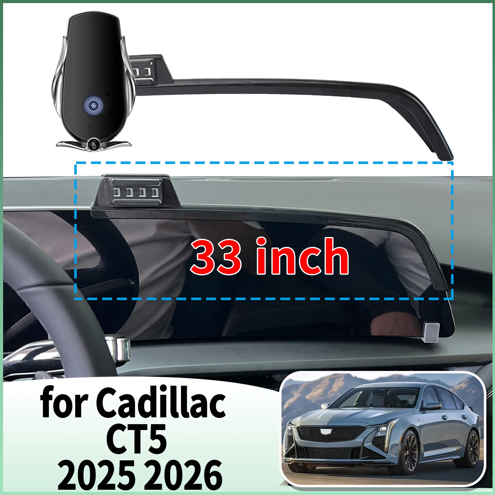 

fit for Cadillac CT5 2025 2026 ​​Specific Dashboard Navigation Phone Holder Mount Design Car​​ accessoires