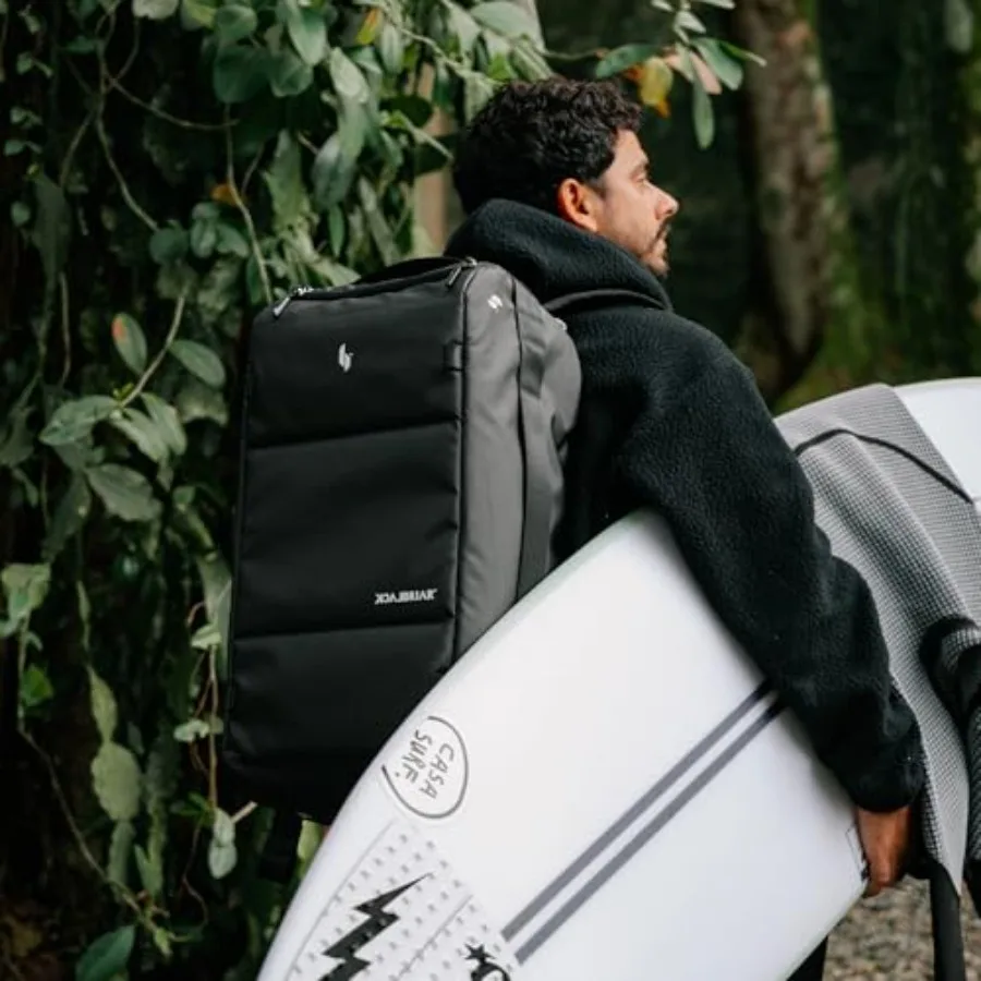 حقيبة ظهر Blackbriar Range Duffel 40L Ash Black 2.0 إصدار قابلة للتحويل مع وحدات وصول مغناطيسية حاصلة على براءة اختراع S-Partition Dual S #6