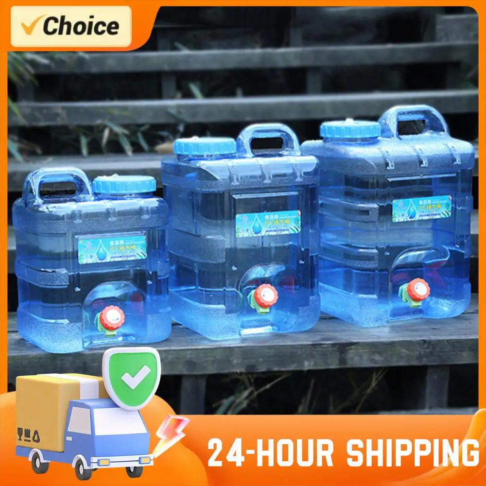 

Drinking Water Container with Spigot Leakproof Camping Water Tank Large Capacity Water Storage Carrier for Hiking Car 7.5/10/15L
