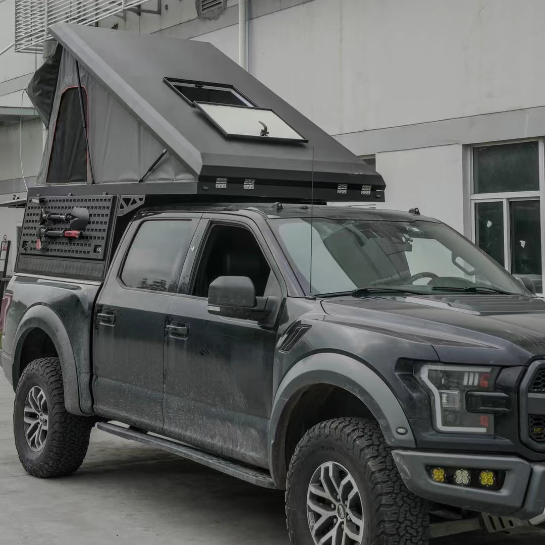 Пикап с высоким покрытием, палатка с высоким покрытием, палатка с высоким покрытием, палатка с крышей, самостоятельный тур, кемпинг, внедорожная рыбалка, пикап, спинка