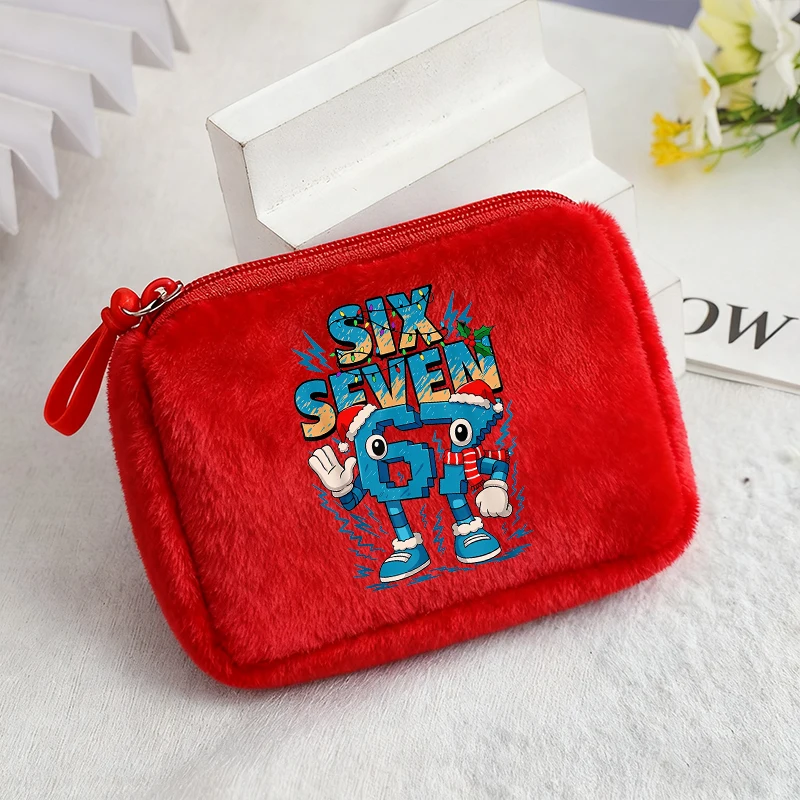 سرقة A Brainrot Kids Plushd محفظة نسائية للعملات المعدنية لطيف أنيمي طباعة Kawaii بنين محفظة محمولة رجل مفتاح البنك بطاقة حقيبة صغيرة ألعاب الحفلات هدية