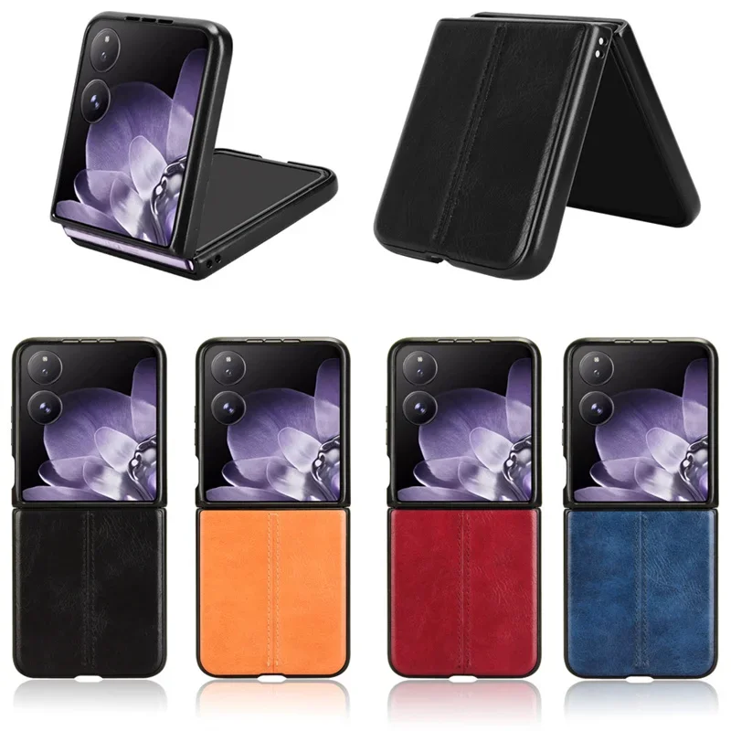 For Xiaomi Mix Flip Case Suture Soft Edge PU Leather Hard Phone Cover For Xiaomi Mix Flip Case