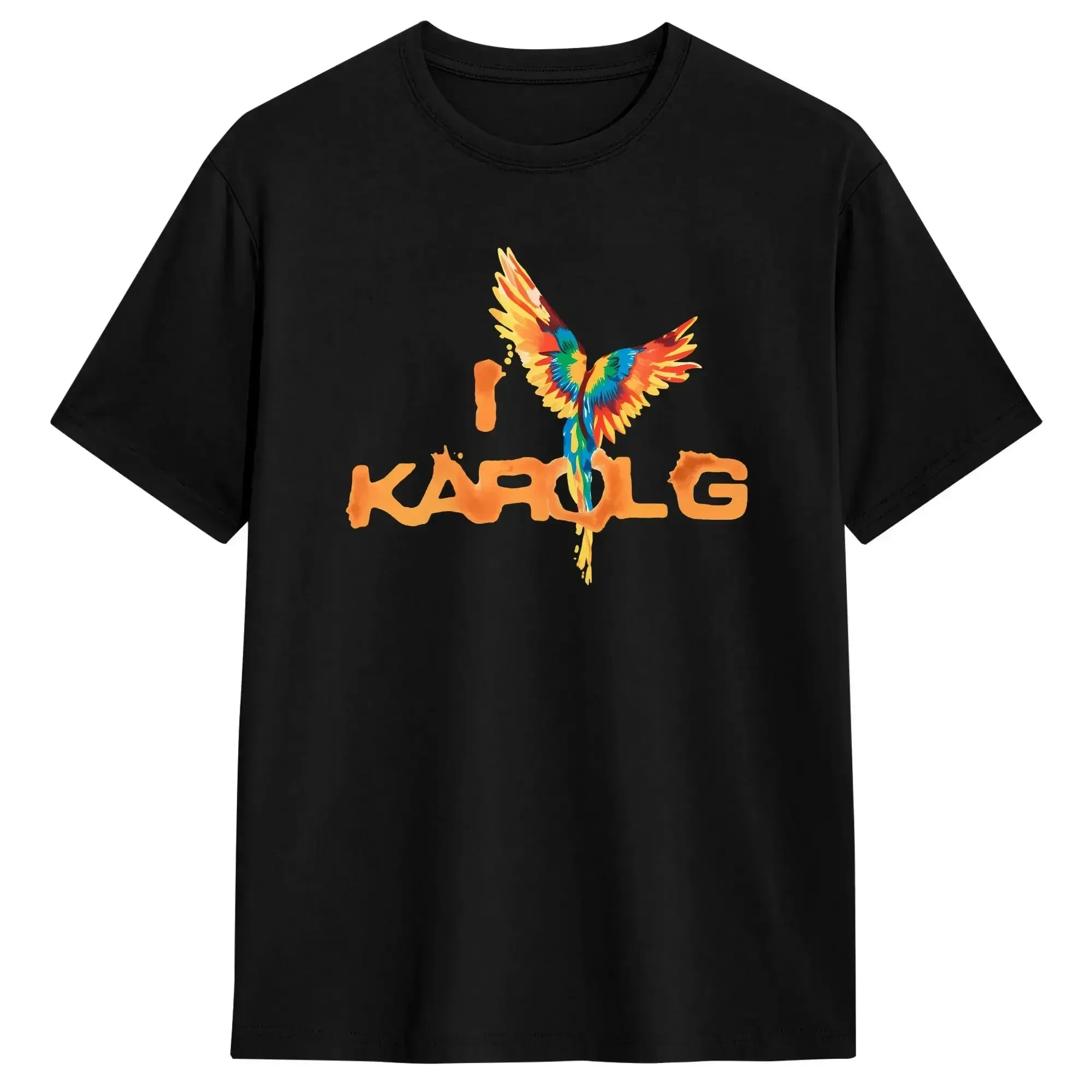 Singer K-Karol-G KG T-Shirts Men  Casual Pure Cotton Tees O Neck Short Sleeve T Shirt Big Size Clothes