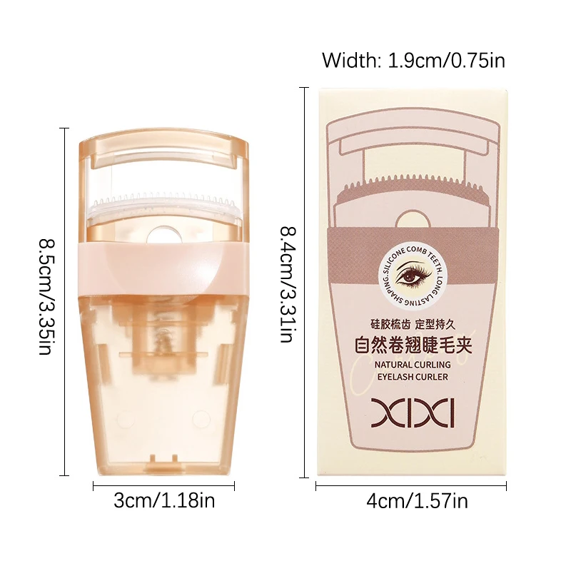 Arricciacapelli naturale bigodino per ciglia ciglia arricciacapelli con pettine professionale per accessori per il trucco delle donne strumento per la bellezza degli occhi