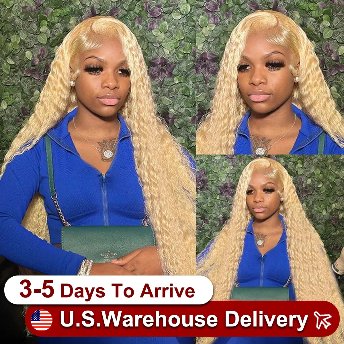 Blonde 613 Hd Lace Frontal Wig 13x6 13x4 Transparent Hd Lace Front Curly Wigs 30 32 Inch Preplucked Deep Wave Human Hair Wigs