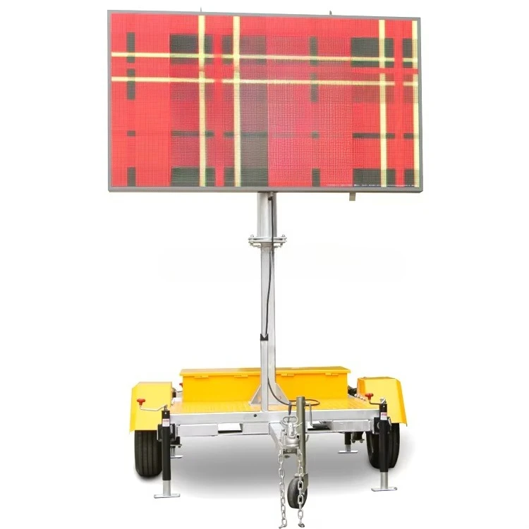 Road mobile LED display panel variable message board traffic sign