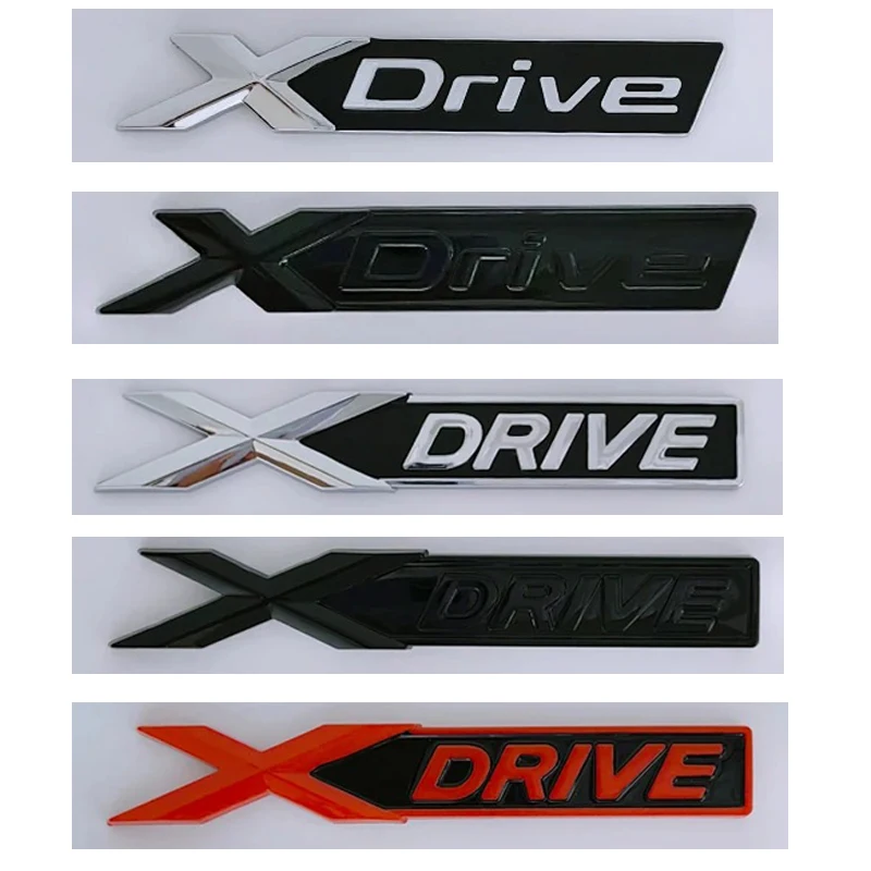 3D ABS Car Rear Trunk Emblem Badge Nameplate Xdrive Sticker For BMW Xdrive Logo 328i 320d 320i 530d 525d E60 F10 G20 Accessories