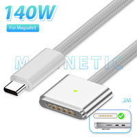 Type C to Magsafe 3 Magnetic Charging Cable PD140W USB C Fast Charging Cable 2M Laptop Converter for MacBook Air/Pro 2