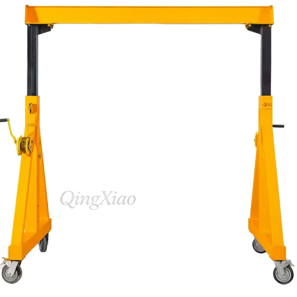 Mobile Removable Gantry Crane Adjustable Gantry Frame No‑track Simple Overhead Hoist Stand for Workshop & Construction Site