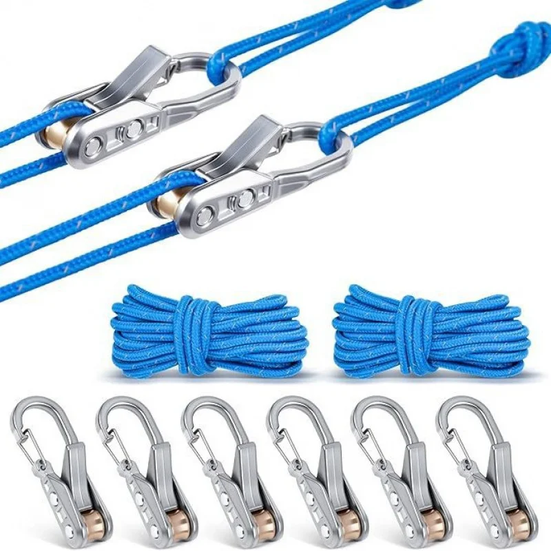 Obrázek 6: Nový lano tensioning nářadí jednoduchý hák napínák přenosné kabel zpevňovač kemping outdoorové tie-down aparatura