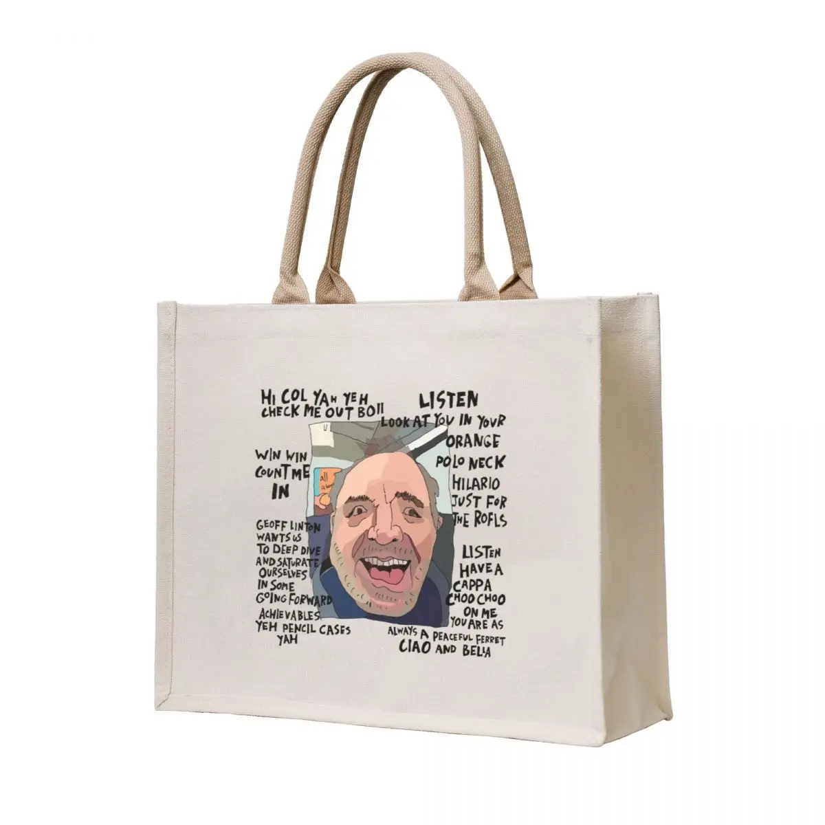 

Train Guuuy Yah [Bob Mortimer] Tote Bag custom tote bag tote bag men handbag shopping logo