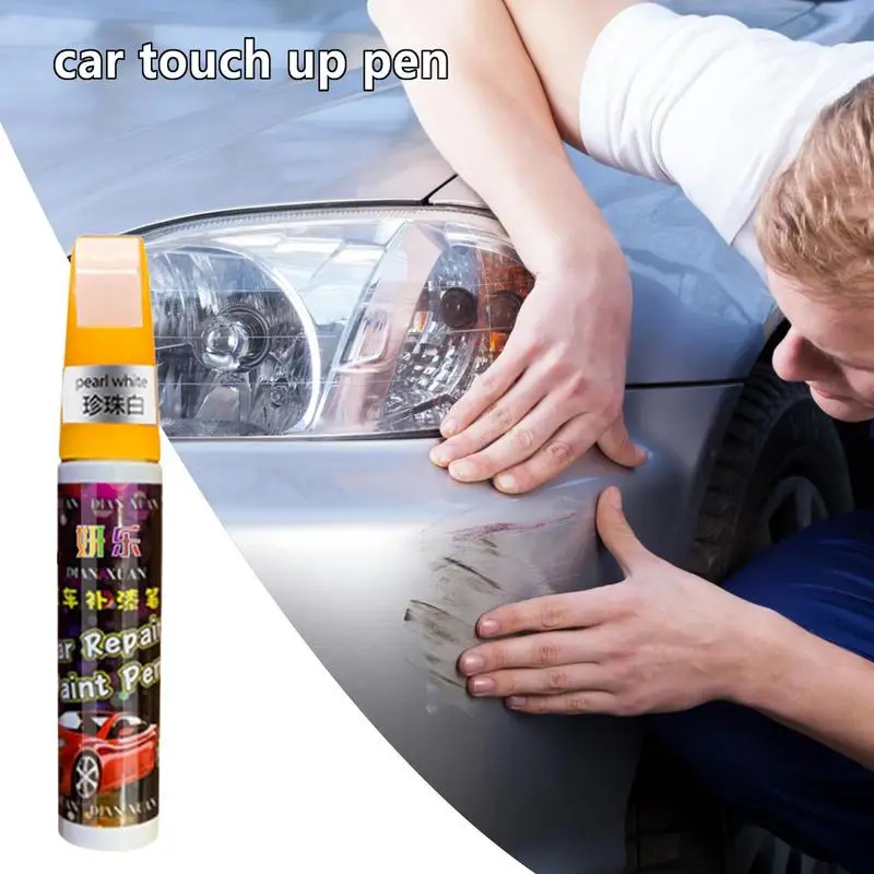 Car Paint Scratches Repair Pen Brush Waterproof Paint Marker Pen Car Tyre Tread Care Automotive Maintain Black White Red Silver