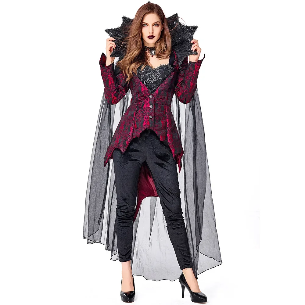 

Adult Gothic Vampire Cosplay Costume For Women Fancy Dress