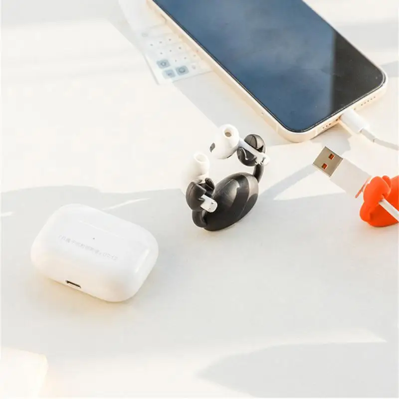 Coil Winding Hook Strong Adhesive Fun Line Management Convenient Hot Item Lovely Popular Practical Wire Management Tools Fixer