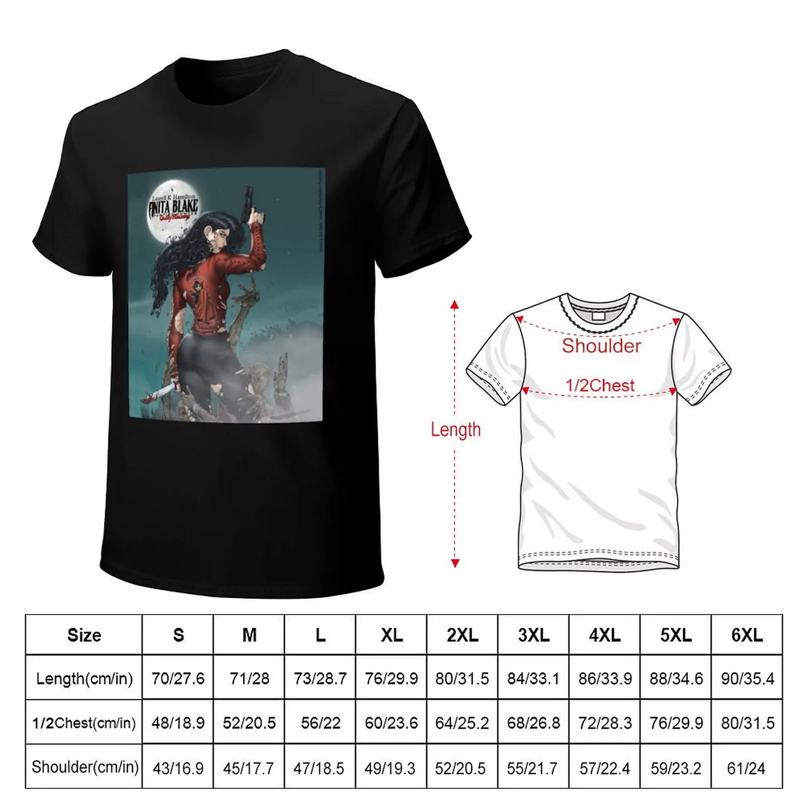 Anita Blake Vampire Hunter T-Shirt Big Size Daily Wear T-Shirt
