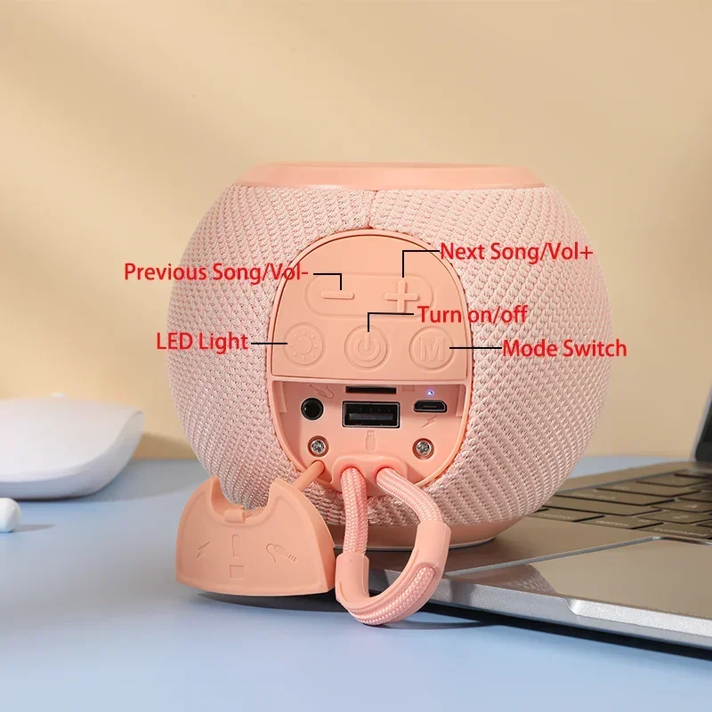 Tragbarer drahtloser Bluetooth-Lautsprecher mit Rhythmus lichtern Tws-Lautsprecher Außen lautsprecher Bluetooth-Musik-Player-Unterstützung aux fm tf