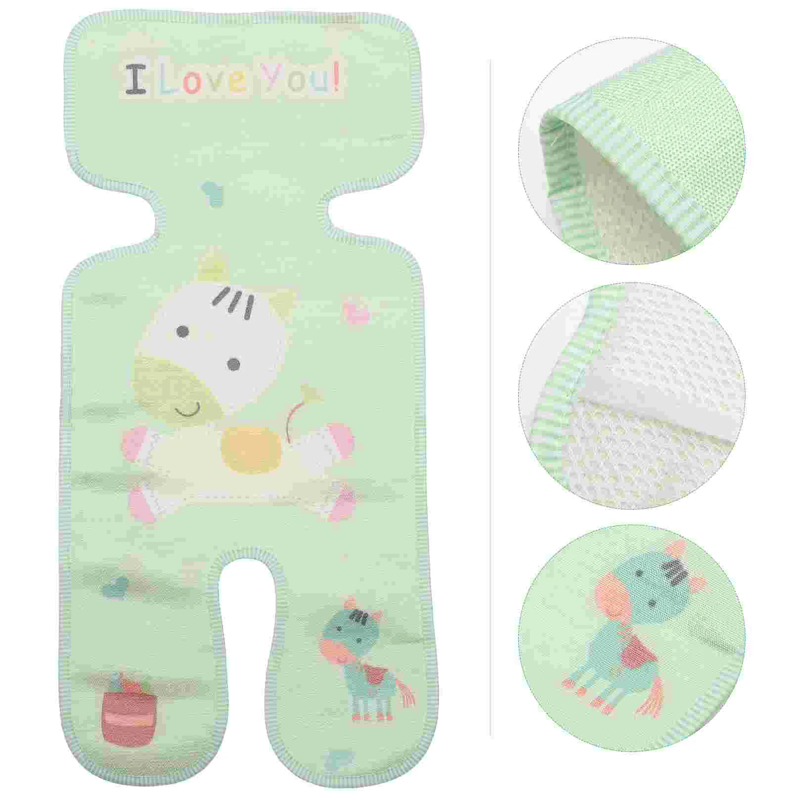 Air Cooled Car Infant Cooling Pad Trolley Ice Silk Mat Stroller Liner Baby Seat Cooler Newborn Accessories