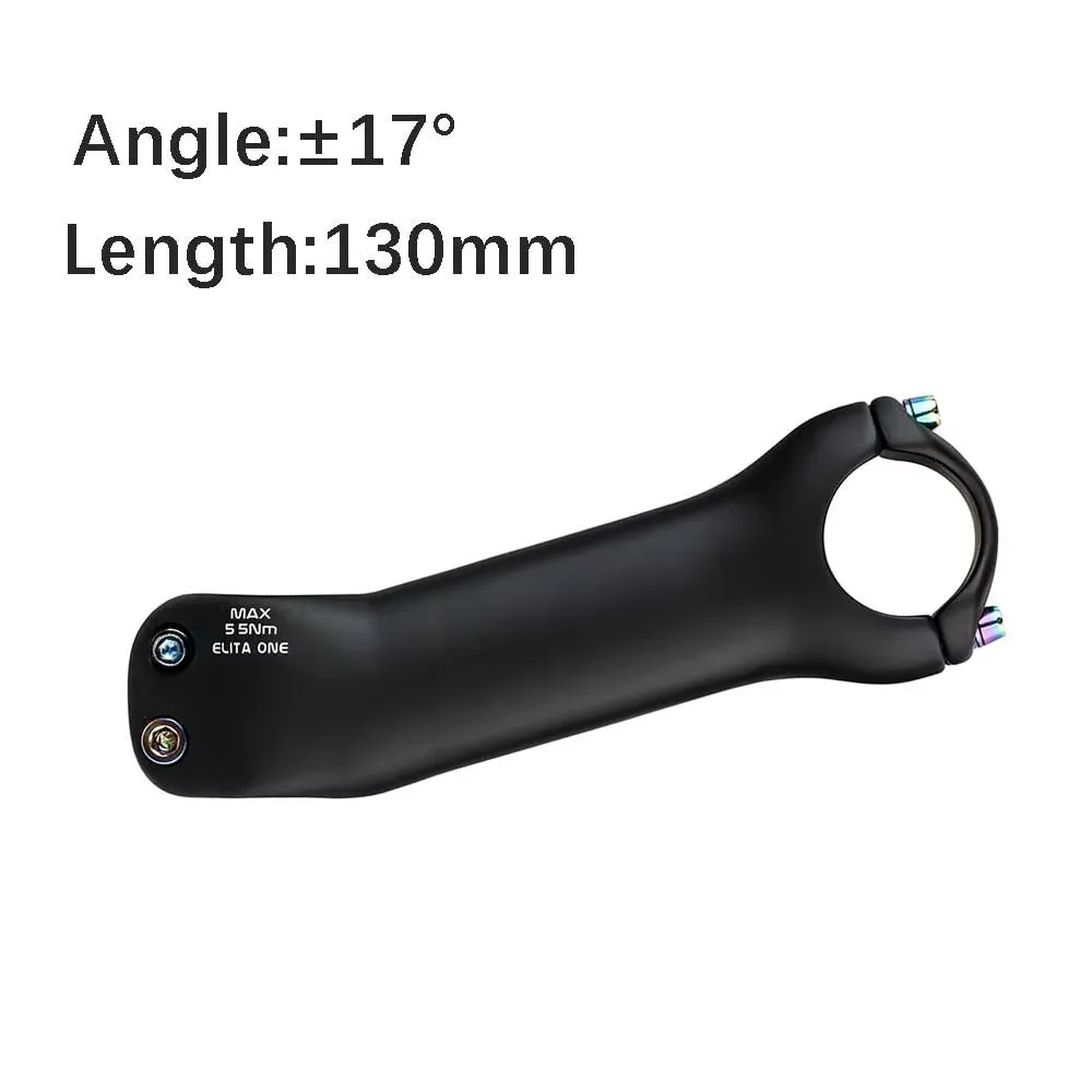 Elitaone Fahrradvorbau aus Carbonfaser für MTB/Rennrad, 6/17 Grad, 70-130mm