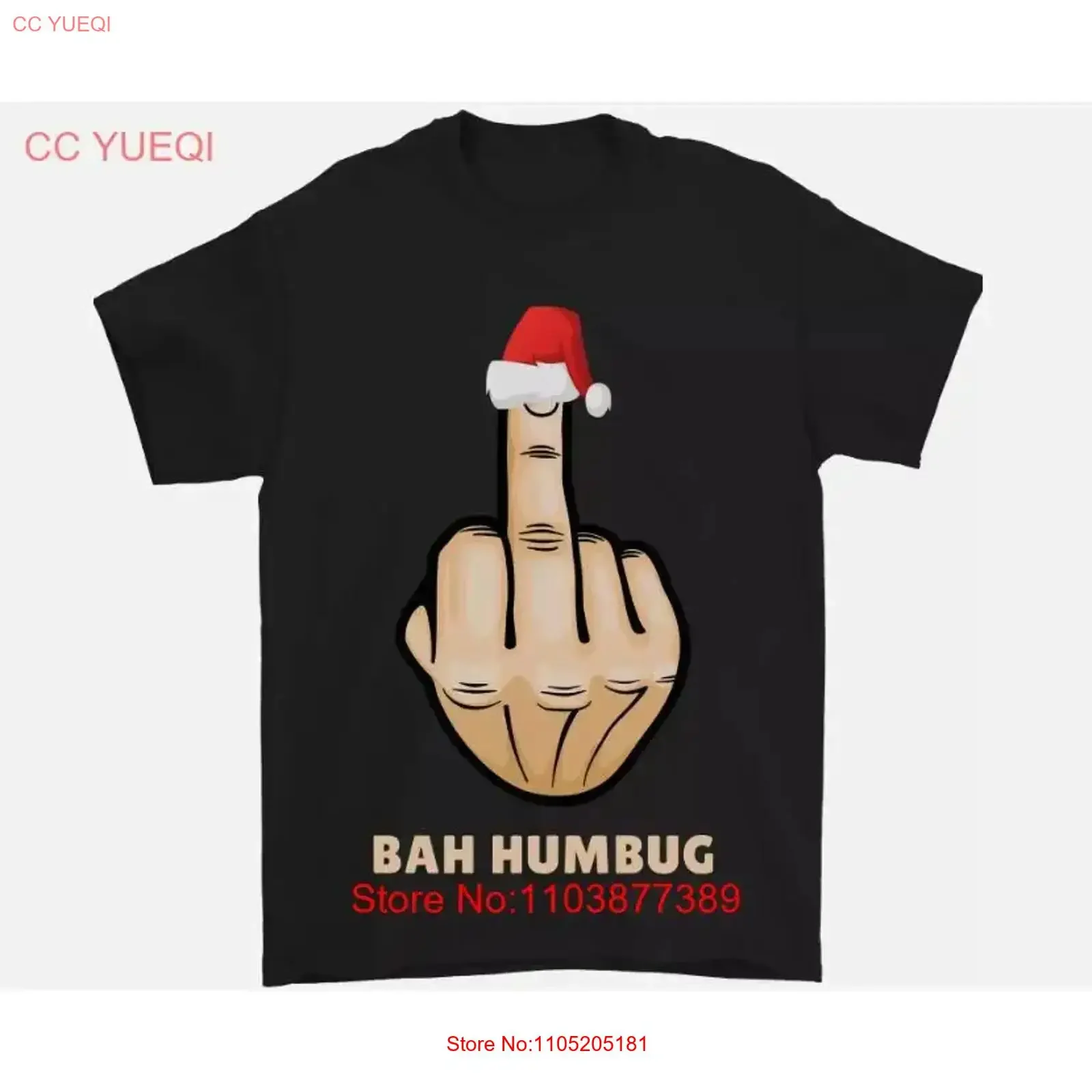 Bah Humbug Finger Flip Funny Christmas Rude Mens T Shirt vintage Washed Comfortable designer clothes Soft graphic Unisex