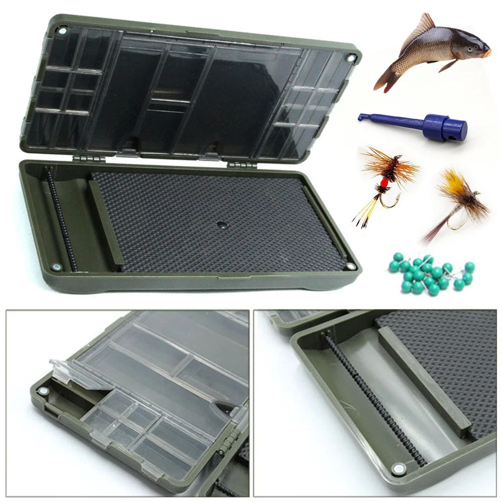 Magnetic Carp Fishing Rig Storage Case Fishing Tackle Accessories Boxes Fly Fishing Tackle Storage Box Swivels Hook Bait Storage