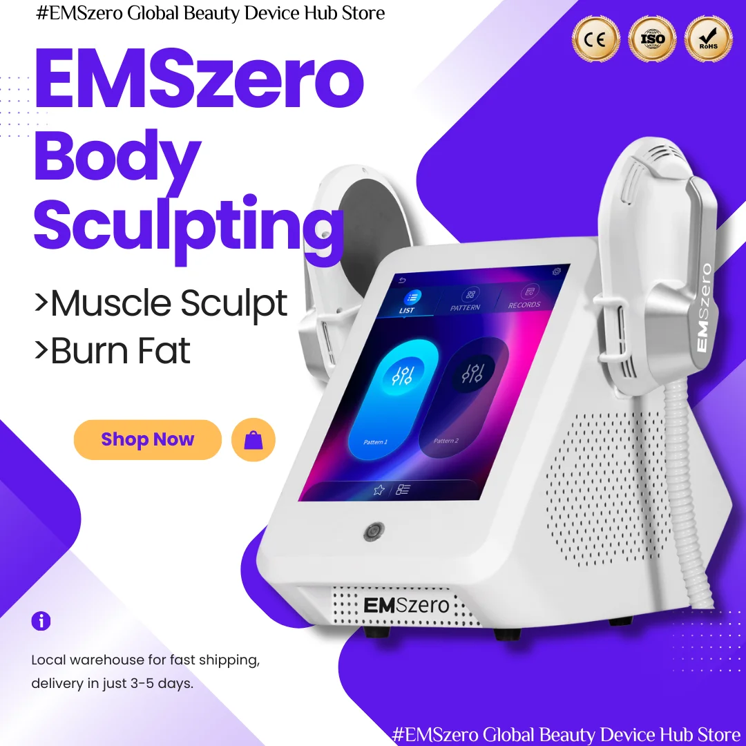 Professional EMS Body Sculpt Machine EMSzero RF Fat Muscle Stimulation Abdominal Burning Slimming Electromagnetic 6500W 200hz