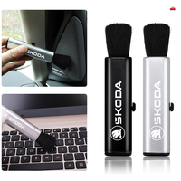 1Pcs Car Interior Cleaning Brush Air Vent Dust Removal Tools For Skoda Kylaq Elroq Kodiaq Octavia Enyaq Kamiq Scala Rapid Superb