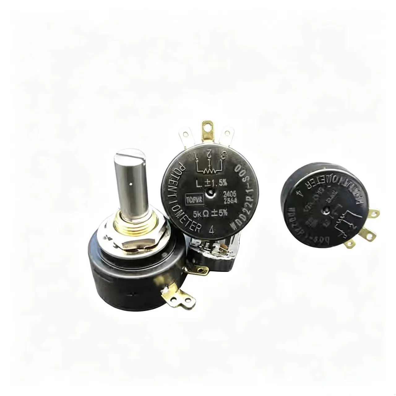 1/5PCS WDD22P1 High-precision potentiometer conductive plastic 360-degree rotation long-life replacement for SFCP22E