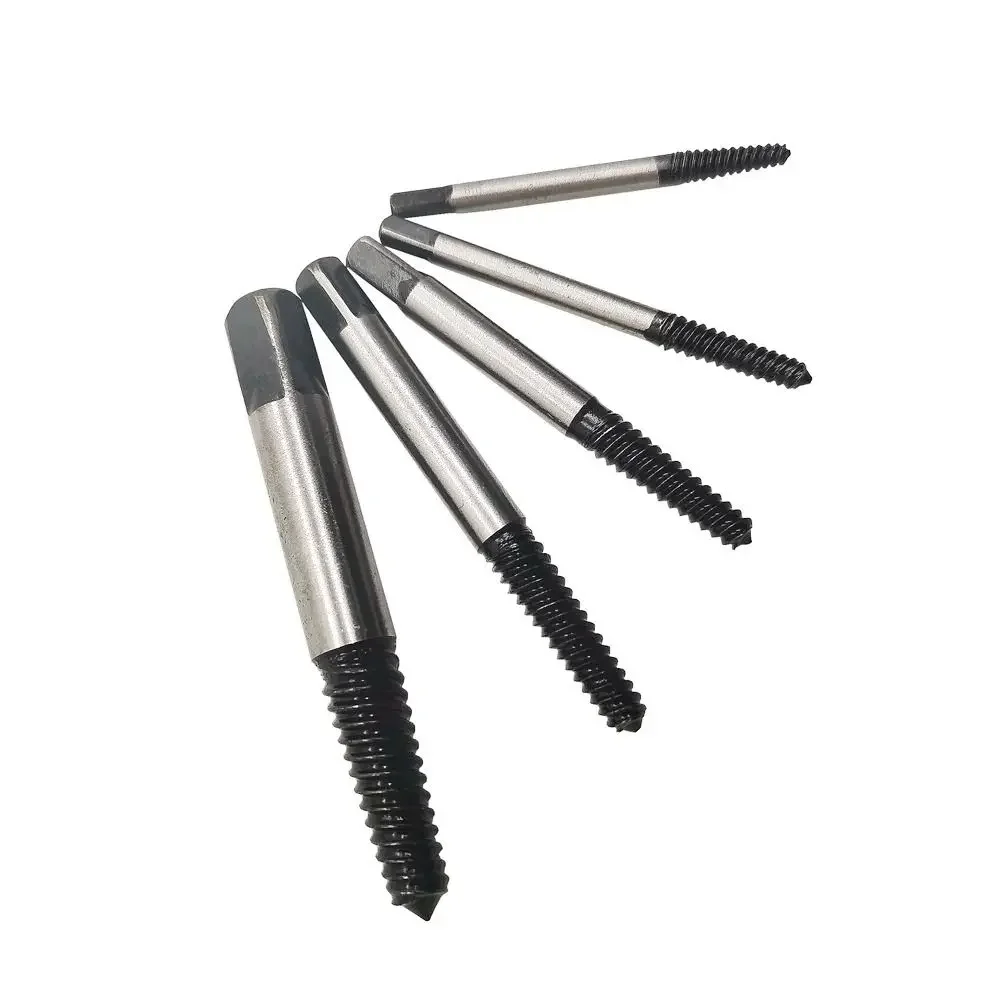 5Pcs สกรูหัก Extractor Mata Bor เสียชุดคู่มือ Broken Bolt Remover