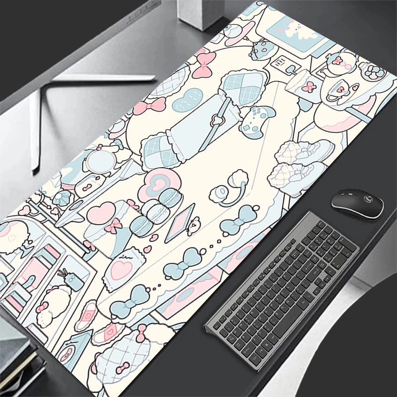 Design Gaming Mouse Pad Anti-Slip Rubber Anime Semyon Room Base Extended Desk Mat For Gamer Office Computer Accessories Mousepad