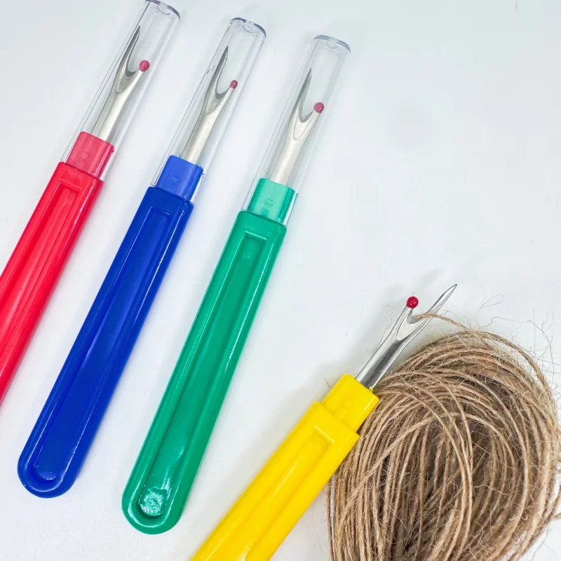 5pcs Thread Cutter Seam Ripper Stitch Unpicker Sewing Tools Plastic Handle Embroidery Thread Scissors Craft Sewing Accessoriess