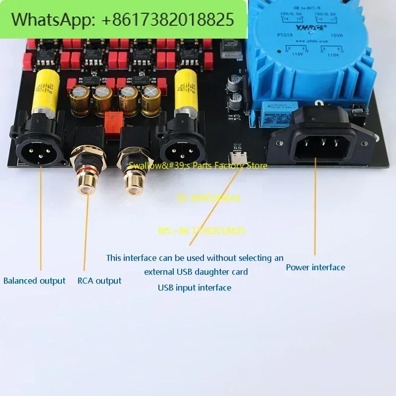 HIFI Audio Decoder QCC5125 Bluetooth 5.1 Dual PCM1794 DAC Lossless Digital To Analogue Converter USB 24bit/192KHz Decoding