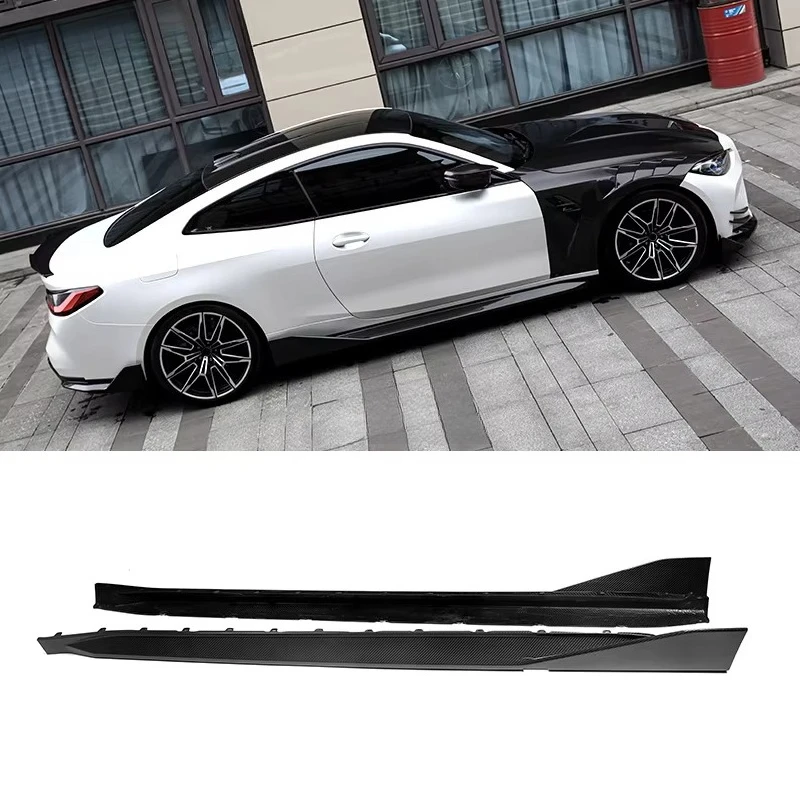 

Dry Carbon Fiber Side Bumper MP Style Extension Lips Rocker Winglet Side Skirts for BMW G82 G83 M4 Competition 2020+