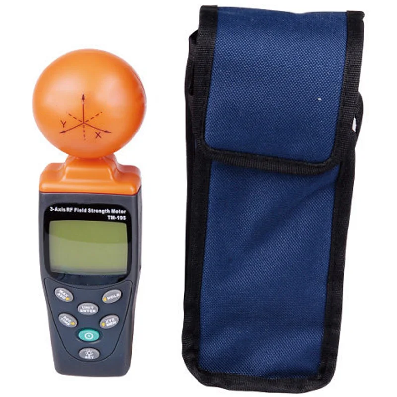 Detektor fal elektromagnetycznych RF o wysokiej częstotliwości, 3-osiowy, TM195, tester promieniowania stacji bazowej telefonu komórkowego mikrofalowego, 38MV do