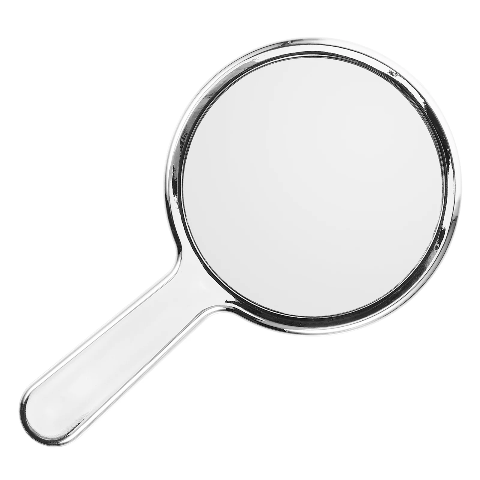 Lightweight Electroplated Makeup Mirror Compact Small Handheld Mirror Portable for Travel Convenient Looking-Glass