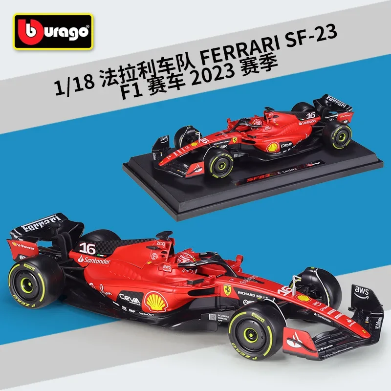 

Bburago 1:18 2023 Ferrari SF-23 F1 F1 Formula Simulation Alloy Super Toy Car Model Collection Gifts BG86