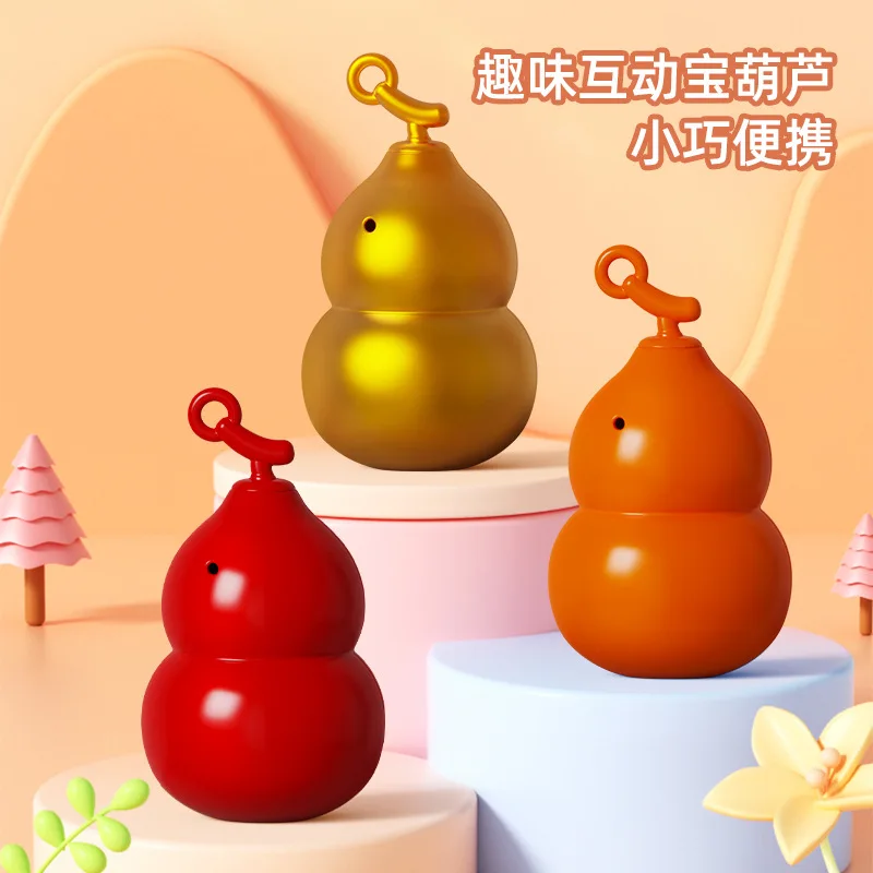 Cabaça boneca gritando avô gravação de voz pingente mochila decoração chaveiro toque soprando zucchini crianças brinquedos pequenos