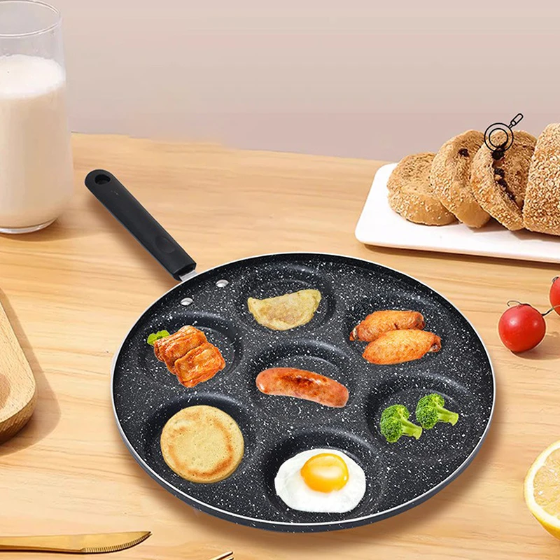 4/7 Holes Frying Pan Non Stick Fried Eggs Cooking Pan Burger Mold Household Kitchen Cookware Non Stick Frying Pan