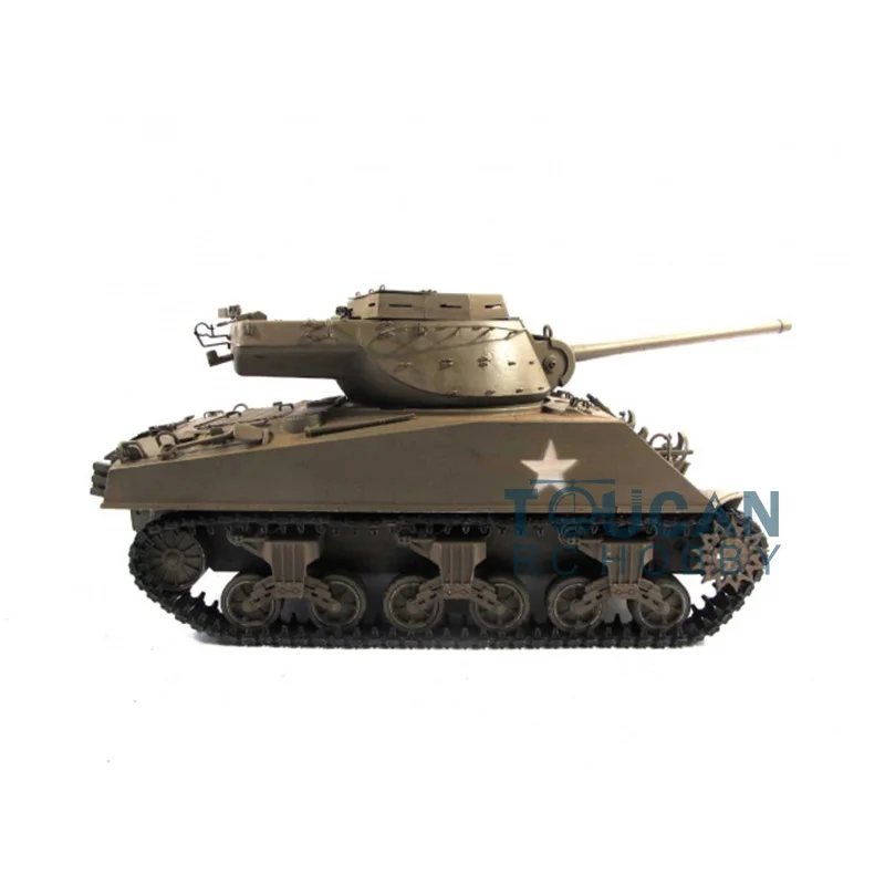 2.4Ghz Mato 1/16  Metal M36B1 Destroyer Infrared Recoil RTR RC Tank Model 1231 Army Green 360° Rotating Toy Car TH00677-SMT7