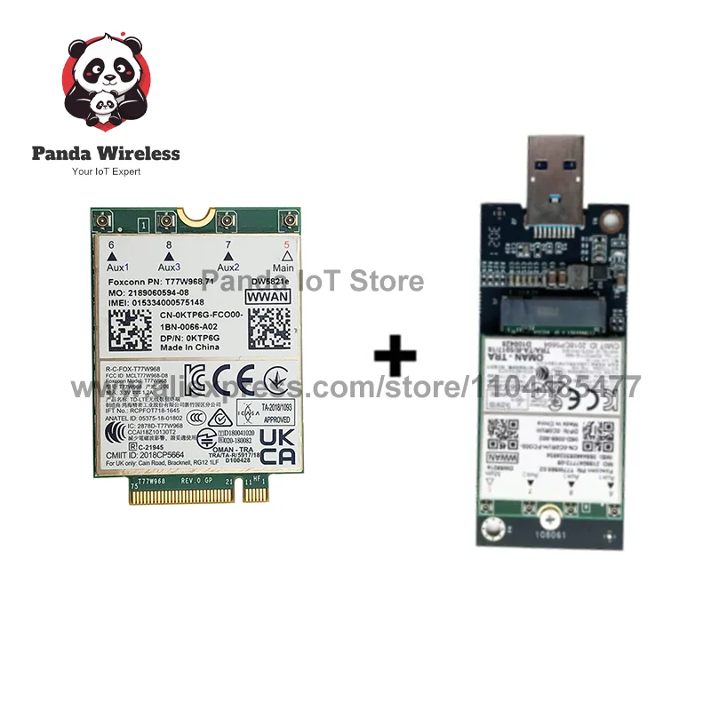 In Stock! 5G Module Foxcom T77W968/ T99W175 WIRCARD  FDD-LTE TDD-LTE 4G Card For Dell/ThinkPad X1 Nano Gen1Laptop with Adapter